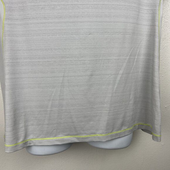 Sunice Polo Shirt Men Extra Large Grey Short Sleeve Stretch Activewear V-Neck - Picture 6 of 11